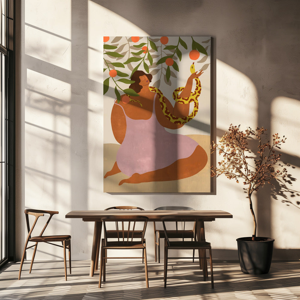 Rieche die Orange | Leinwand