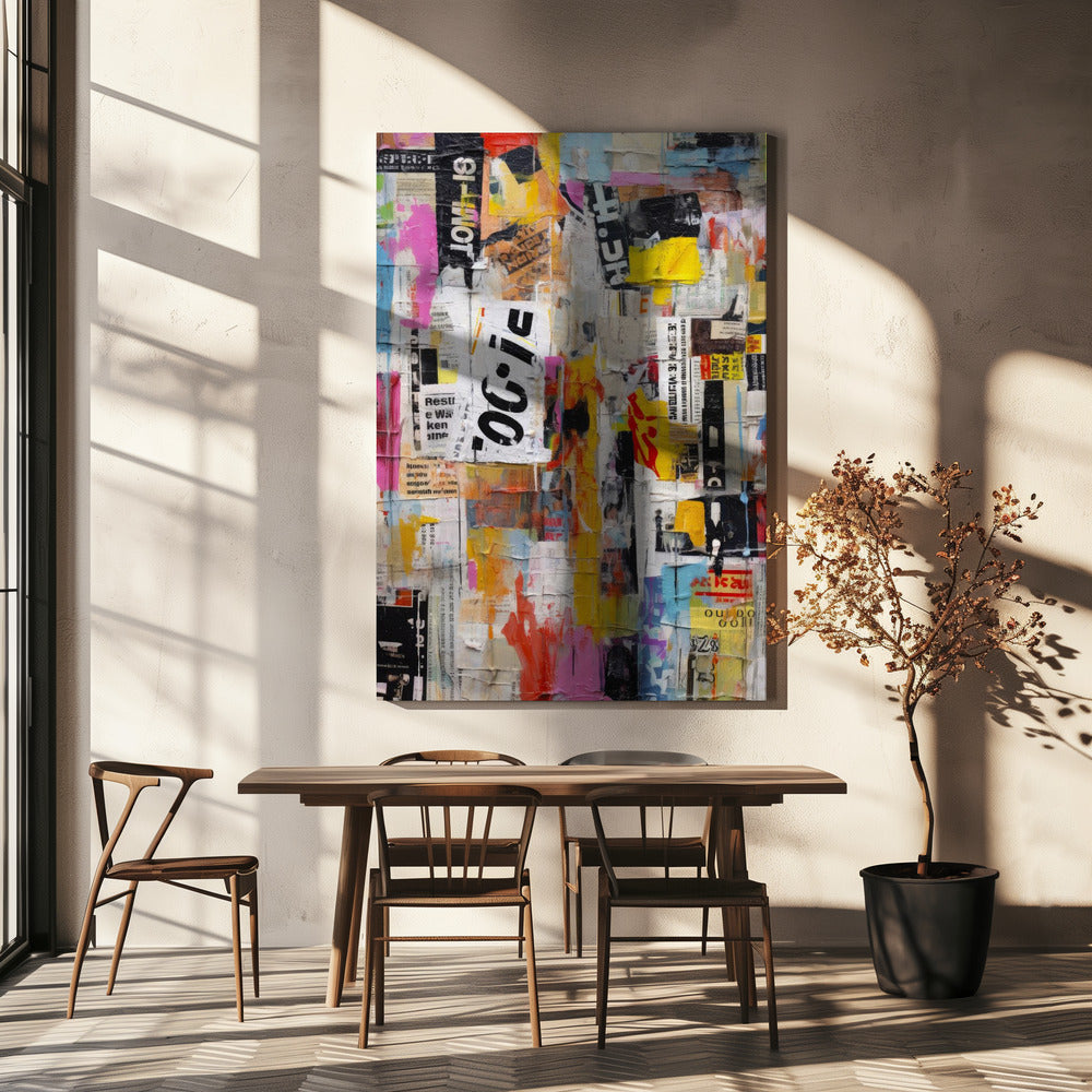 Urban Collage Burst | Leinwand