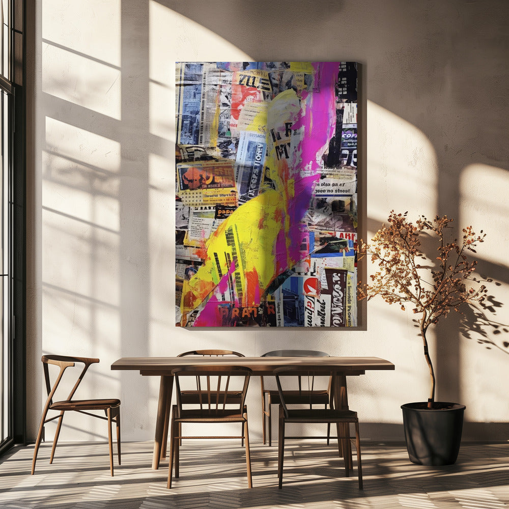 Lebendige urbane Schichten | Leinwand