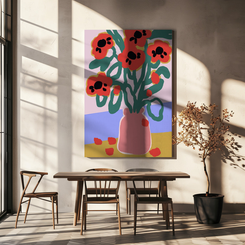 Vase „Blooming“ | Leinwand