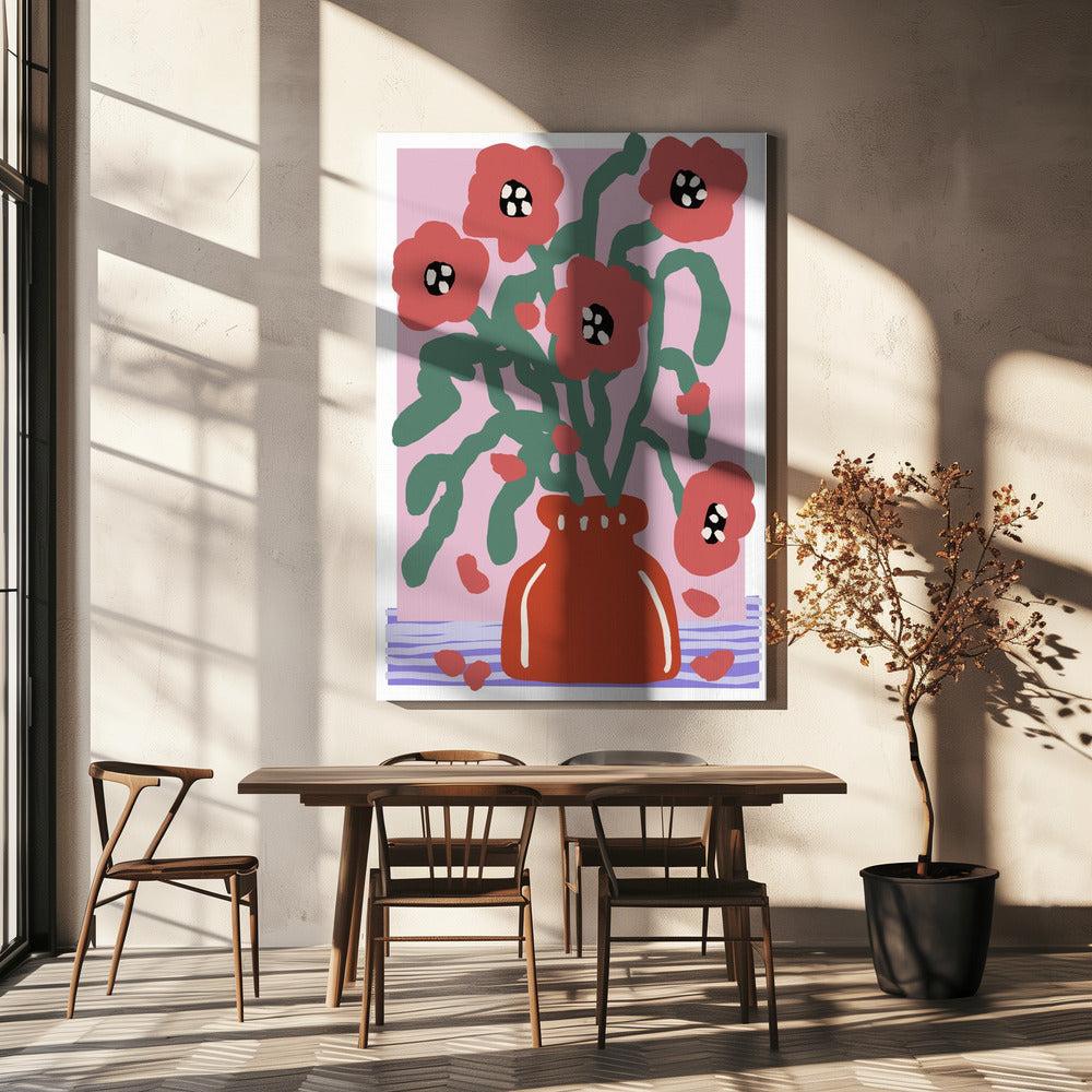Blumenabdruck | Leinwand