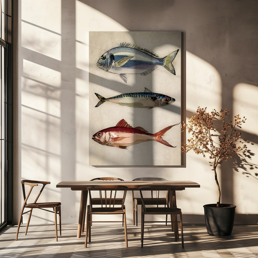 Trio des Meereslebens | Leinwand