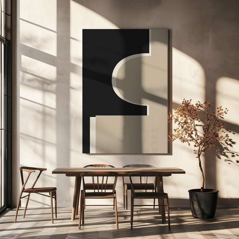 Abstrakte grafische Formen | Leinwand