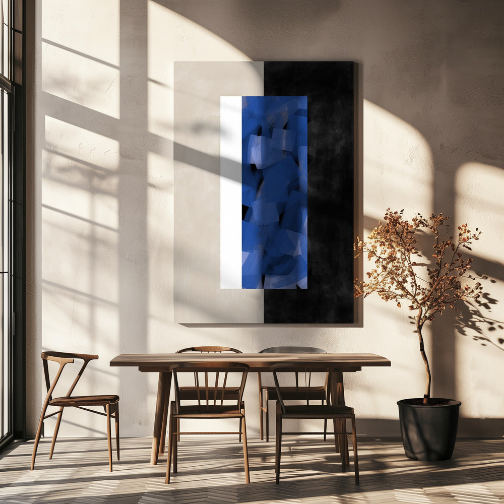 Blaue Blockessenz | Leinwand