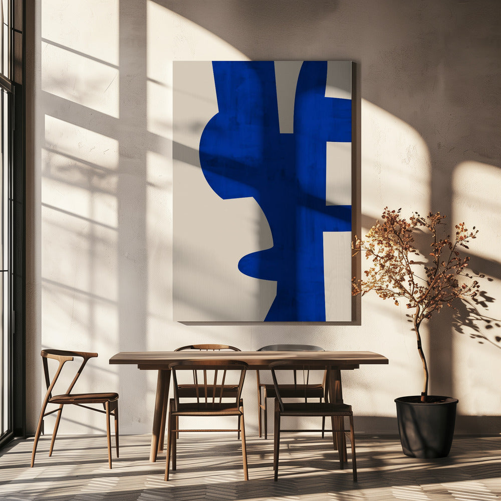 Schatten von Blau | Leinwand