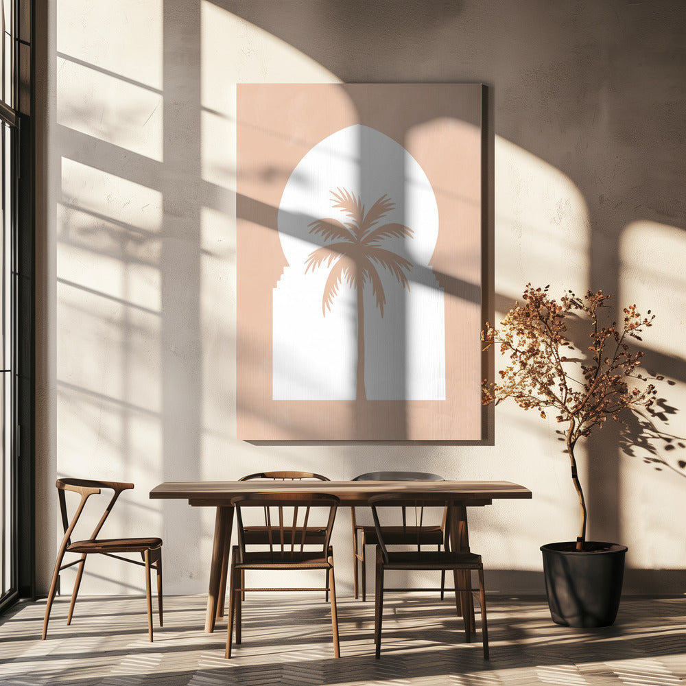 Palm Silhouette Arch | Canvas