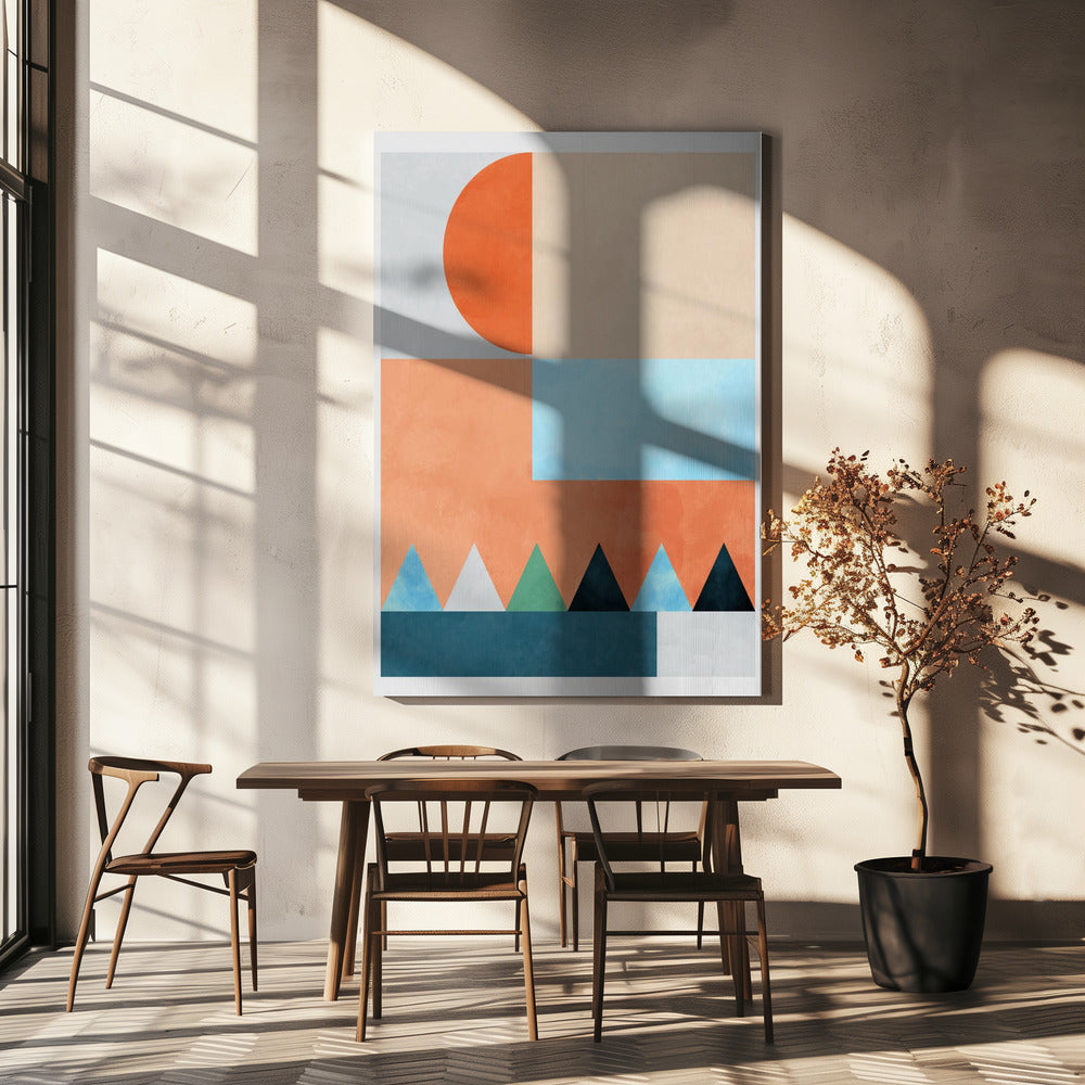 Spaces Bleu Dreieck | Canvas