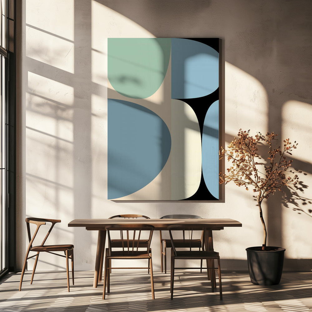 Mid Century Pastel 17 | Canvas