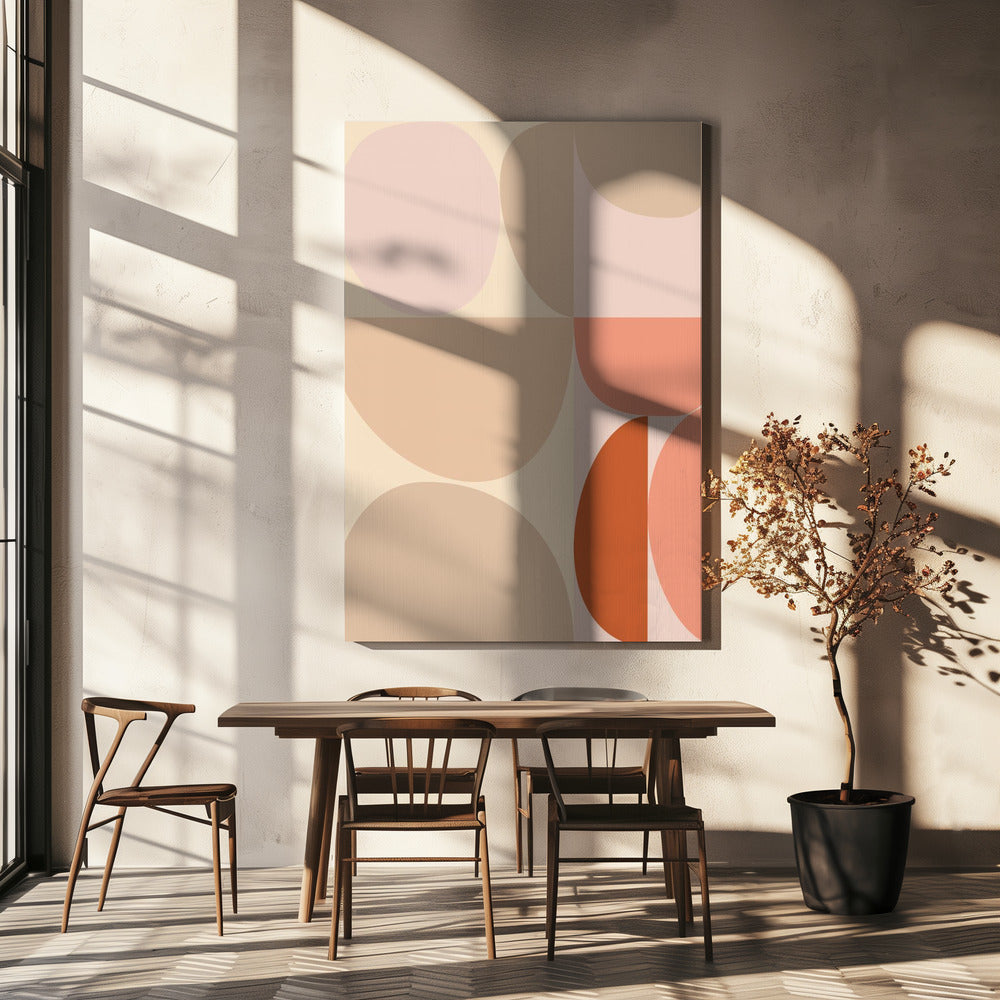 Mid Century Pastel 16 | Canvas