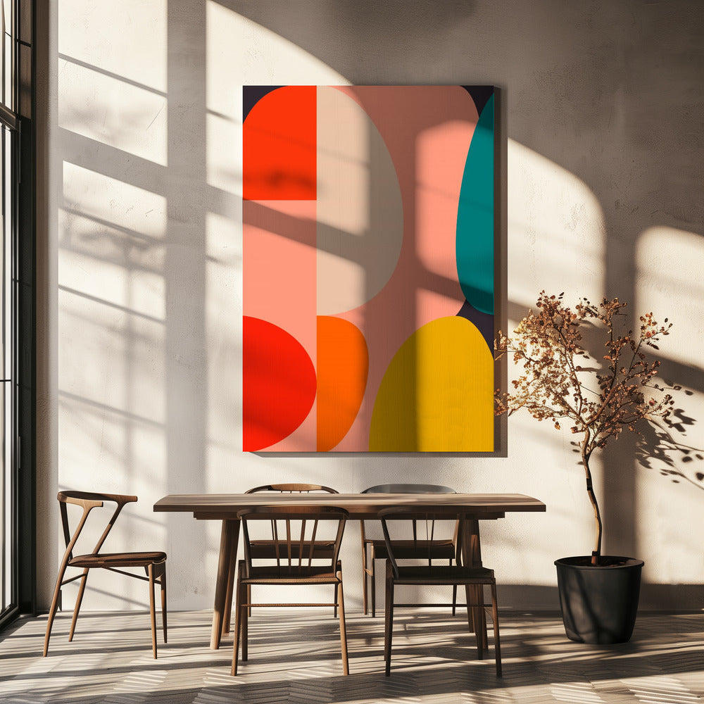 Mid Century Pastel 14 | Canvas