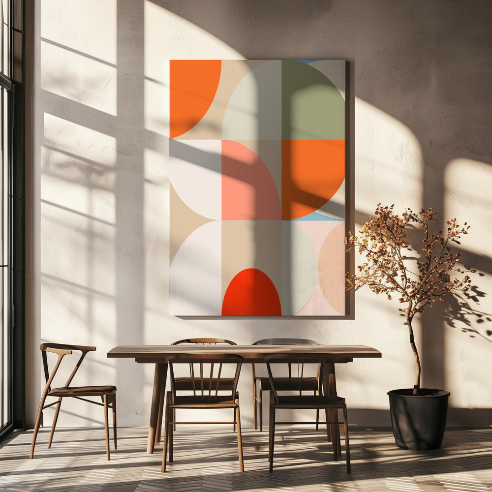 Mid Century Pastel 12 | Canvas
