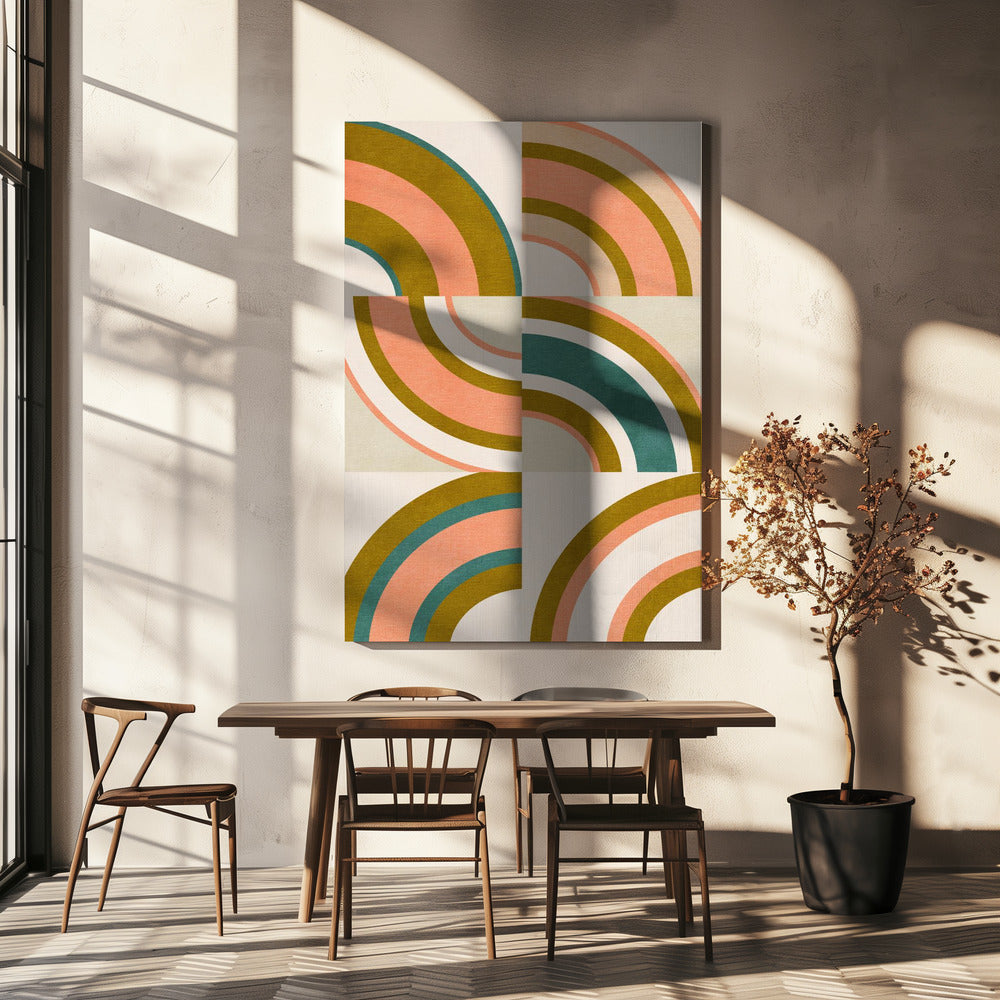 Rainbow Suns 10 | Canvas