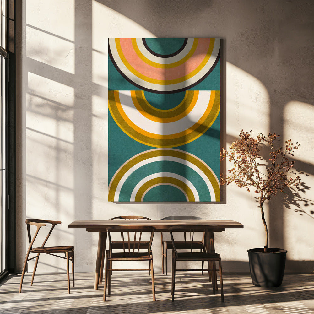 Rainbow Suns 5 Kopie | Canvas