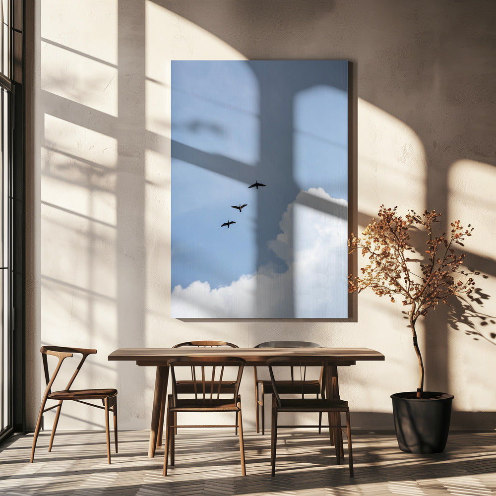 Fliegen nach Hause | Leinwand