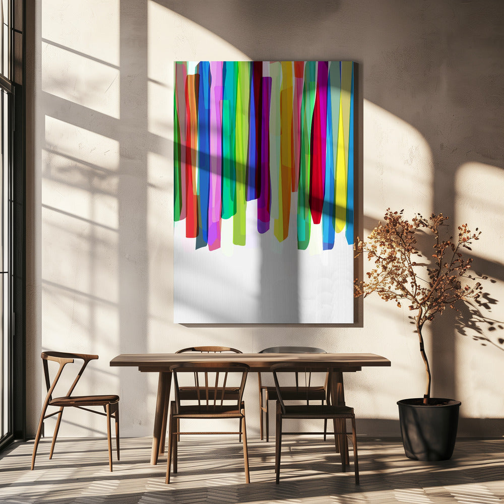 Bunte Streifen 2 | Leinwand