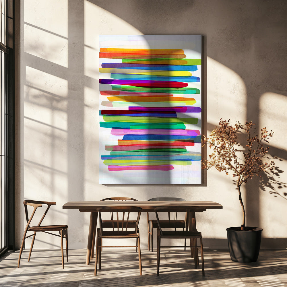 Bunte Streifen 1 | Leinwand