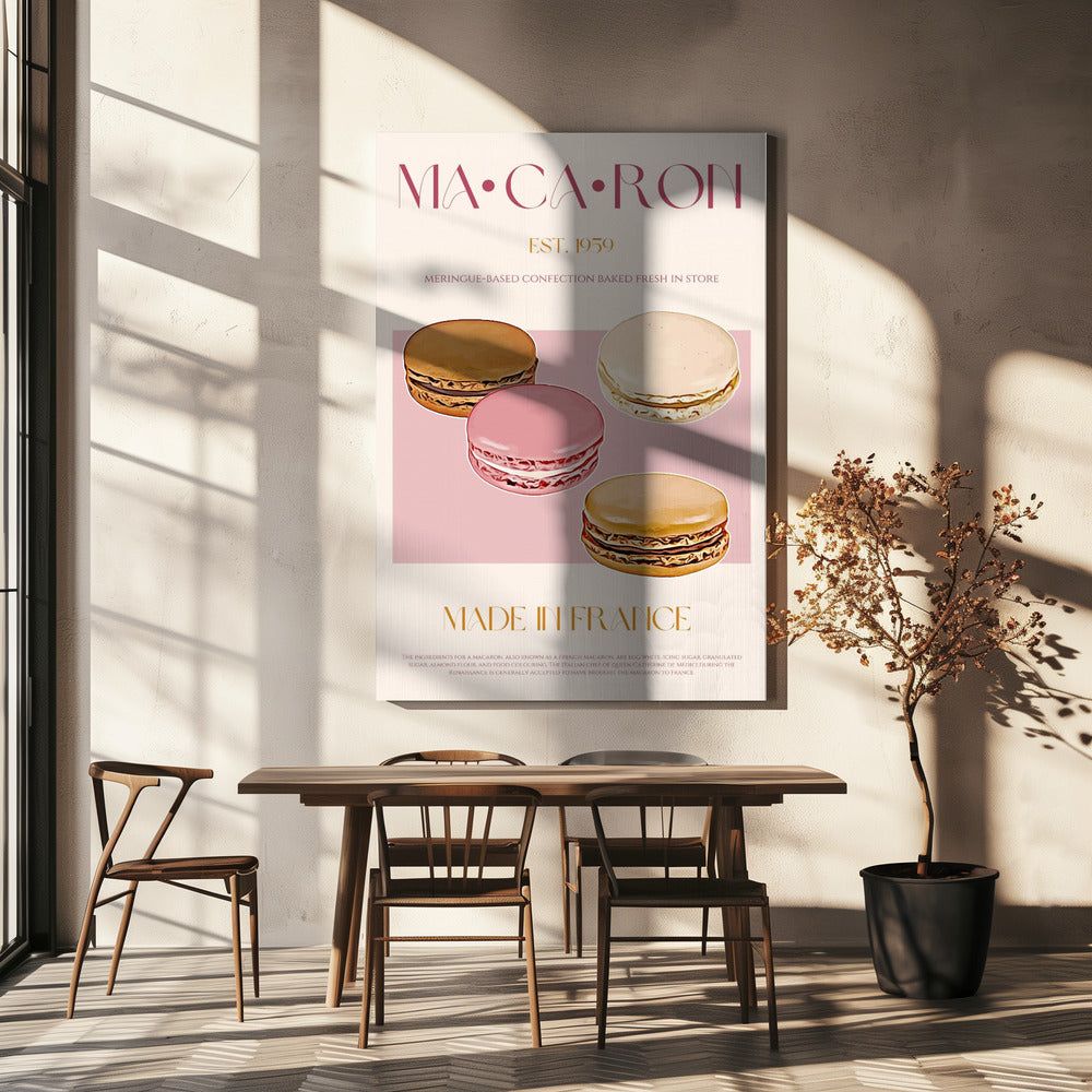 Französischer Macaron-Genuss | Leinwand