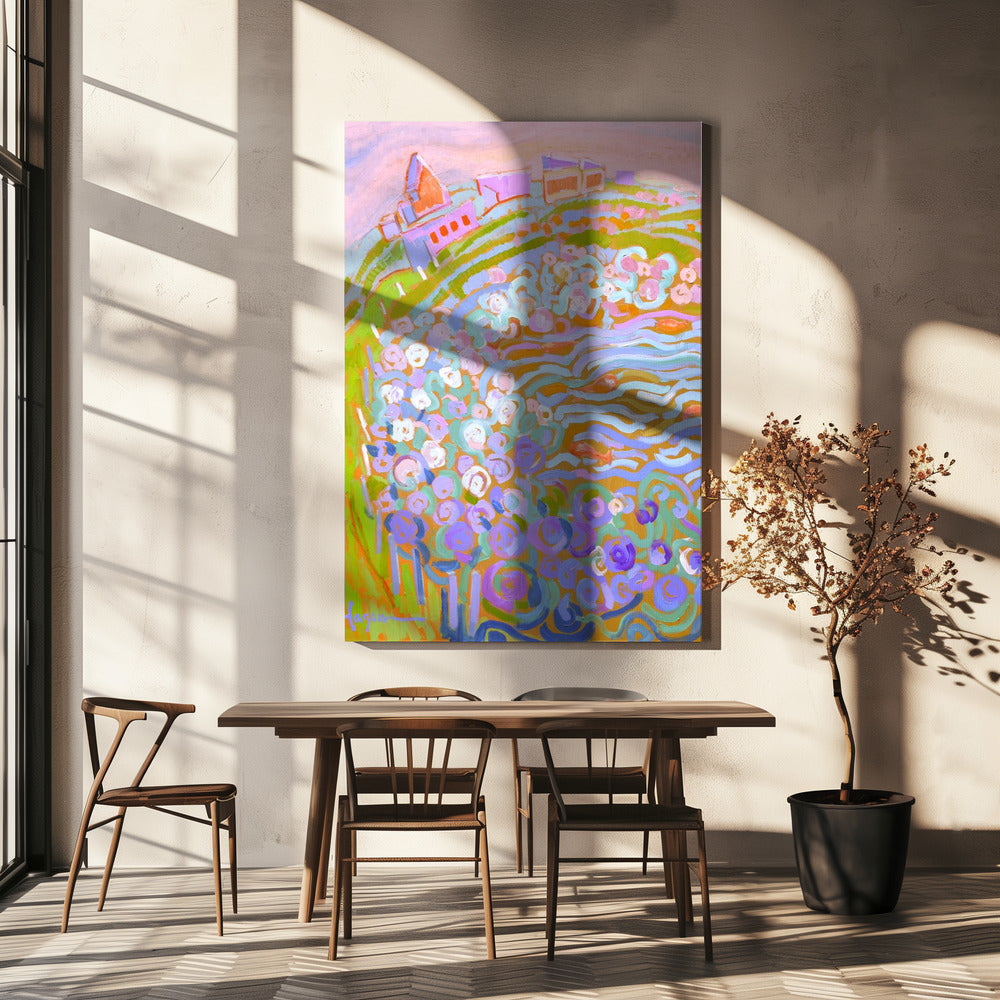 Lebendige Gartenmelodie | Leinwand