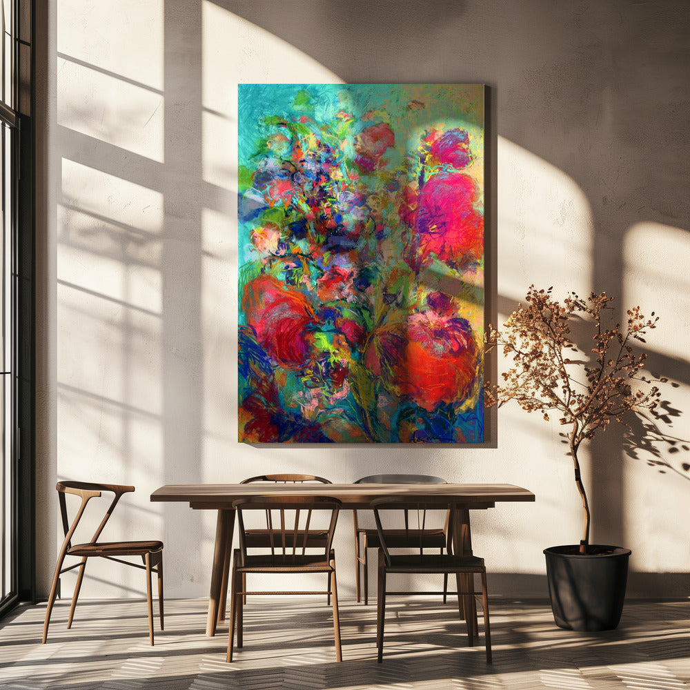 Lebendiger Blumentraum | Leinwand