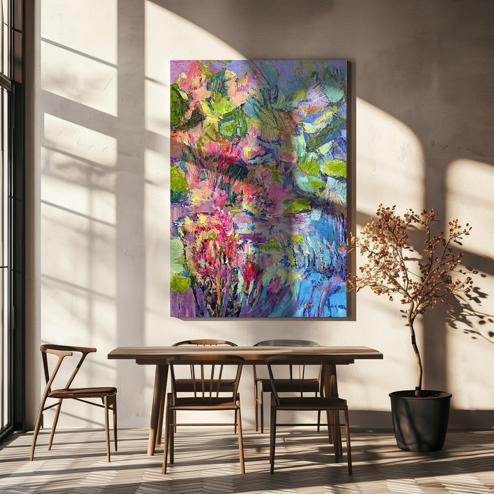 Lebendige Blumenträume | Leinwand