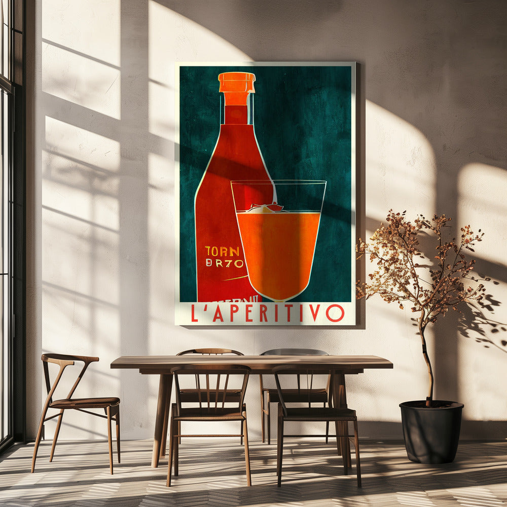 Der Aperitif | Leinwand