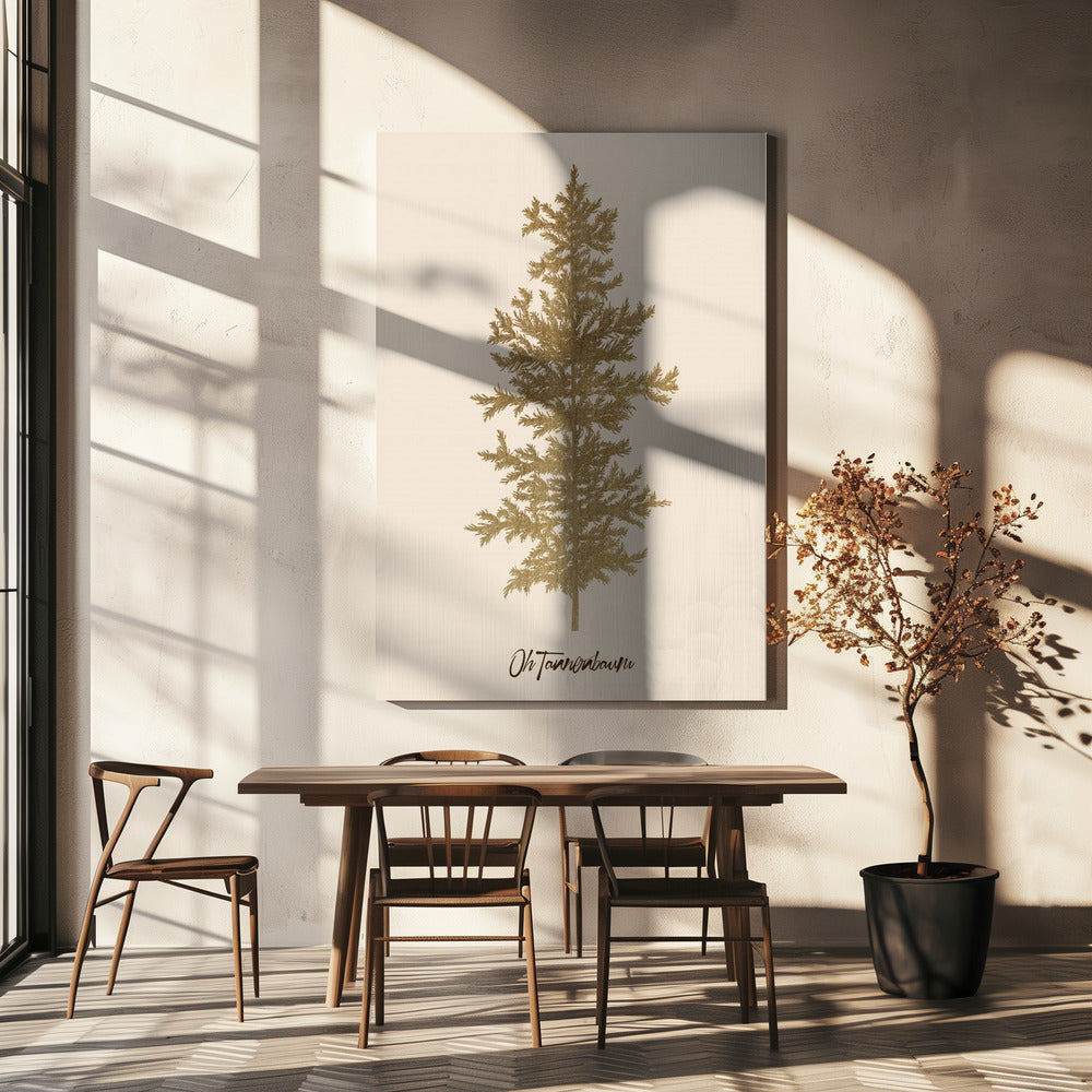 Oh Tannebaum (gold) | Leinwand
