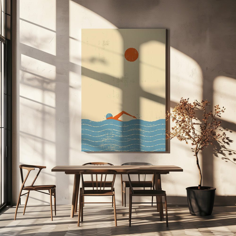 Schwimmer | Leinwand