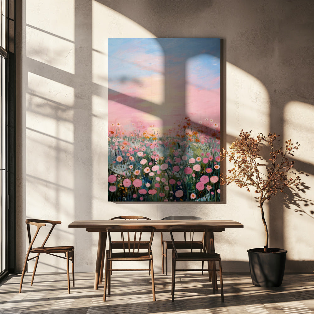 Blüten in der Dämmerung | Leinwand