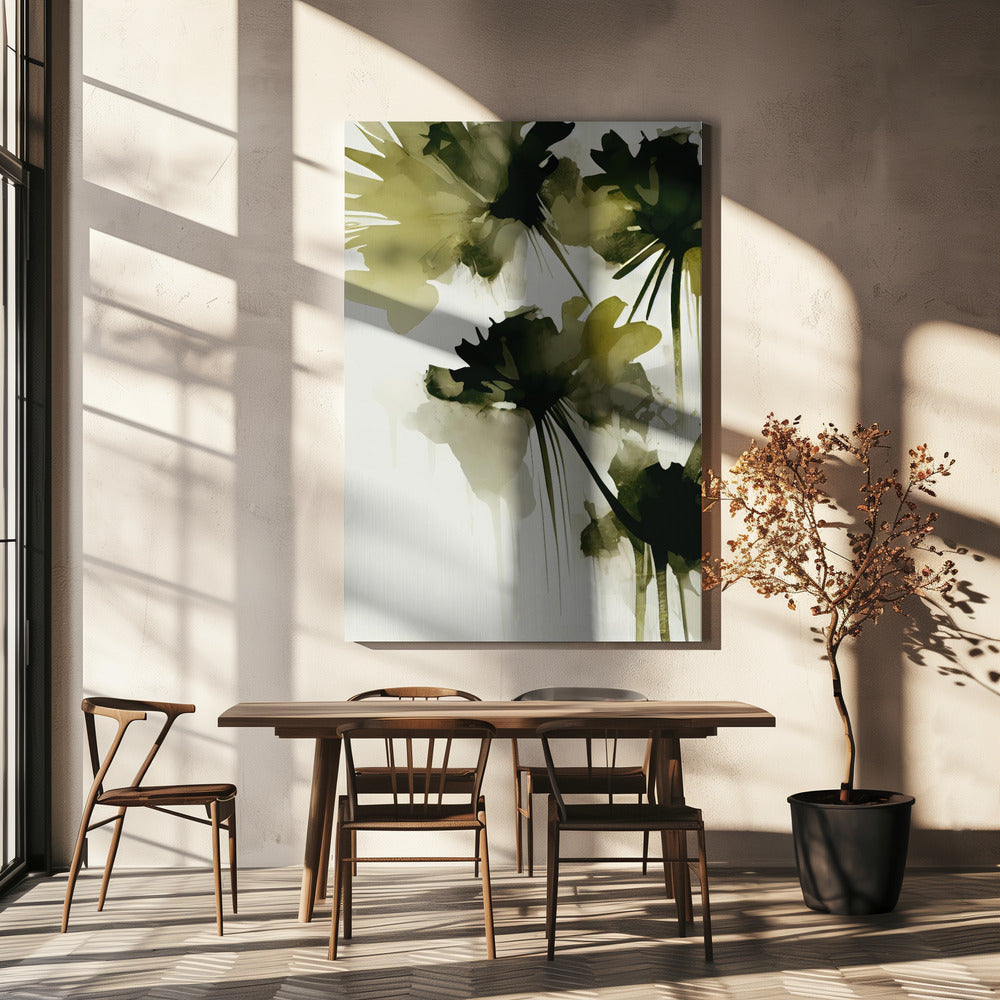 Florale Farbtöne Tanz | Leinwand