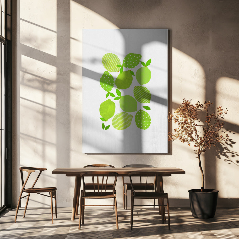 Lime Crowd | Canvas