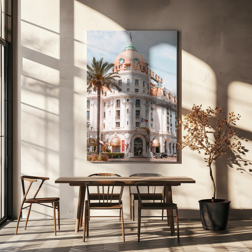 Gebäude an der französischen Riviera | Leinwand