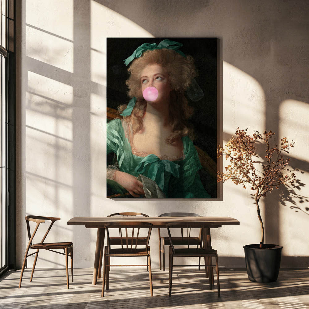 Madame Bubble-Gum | Leinwand