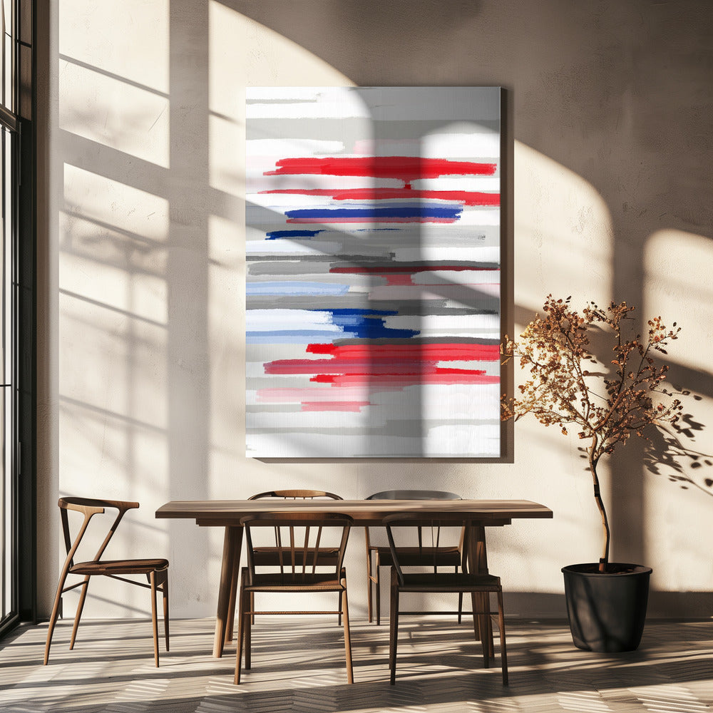 BILLS ROT WEISS UND BLAU | Leinwand