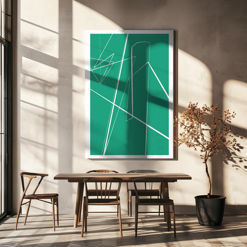 Geometrische Flucht | Leinwand