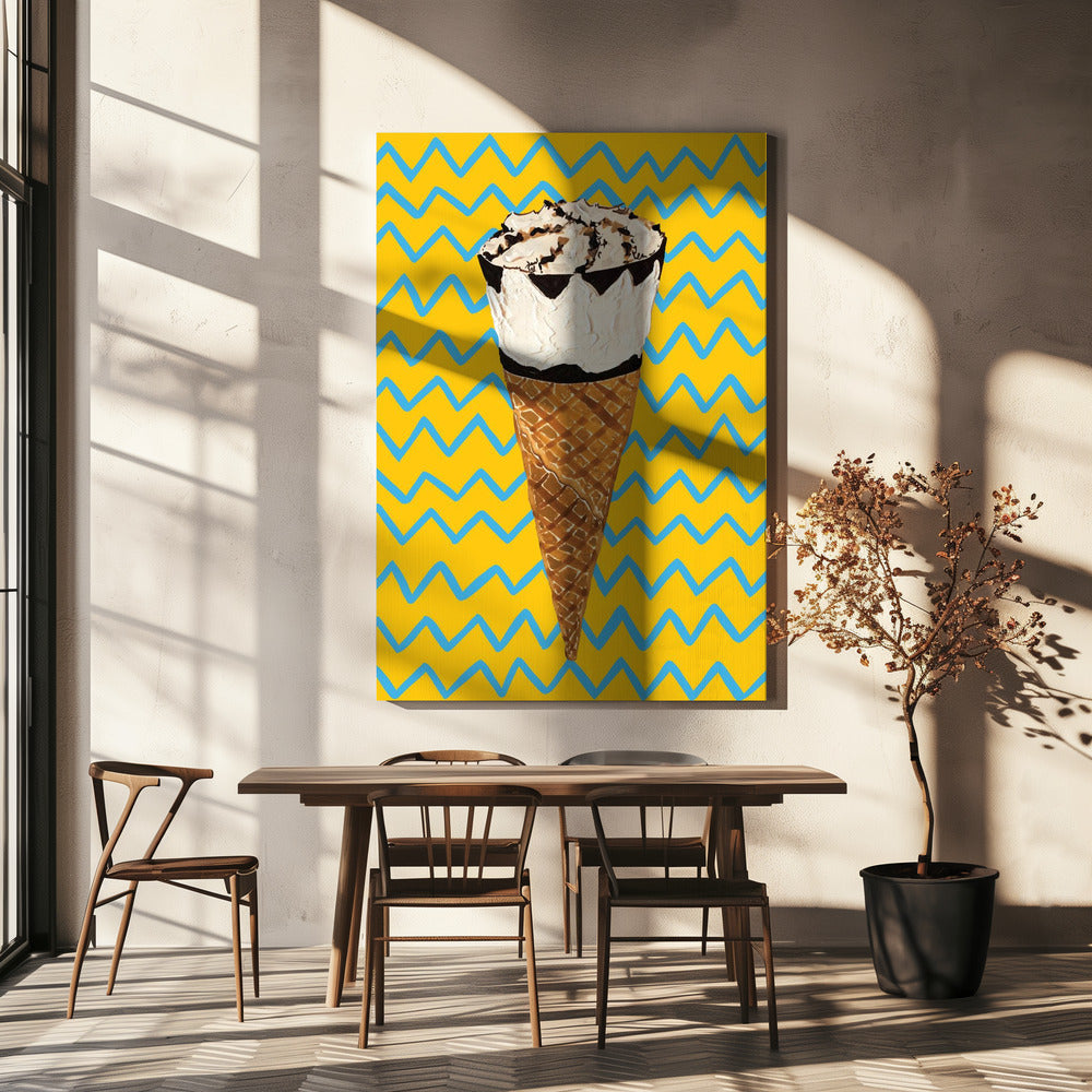 Cornetto Zickzack | Leinwand