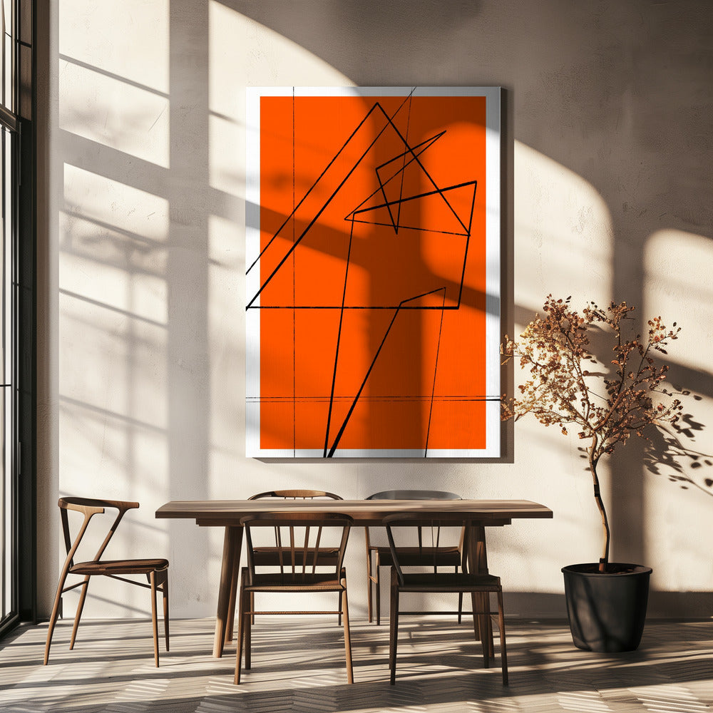 Geometrisches Gewirr | Leinwand