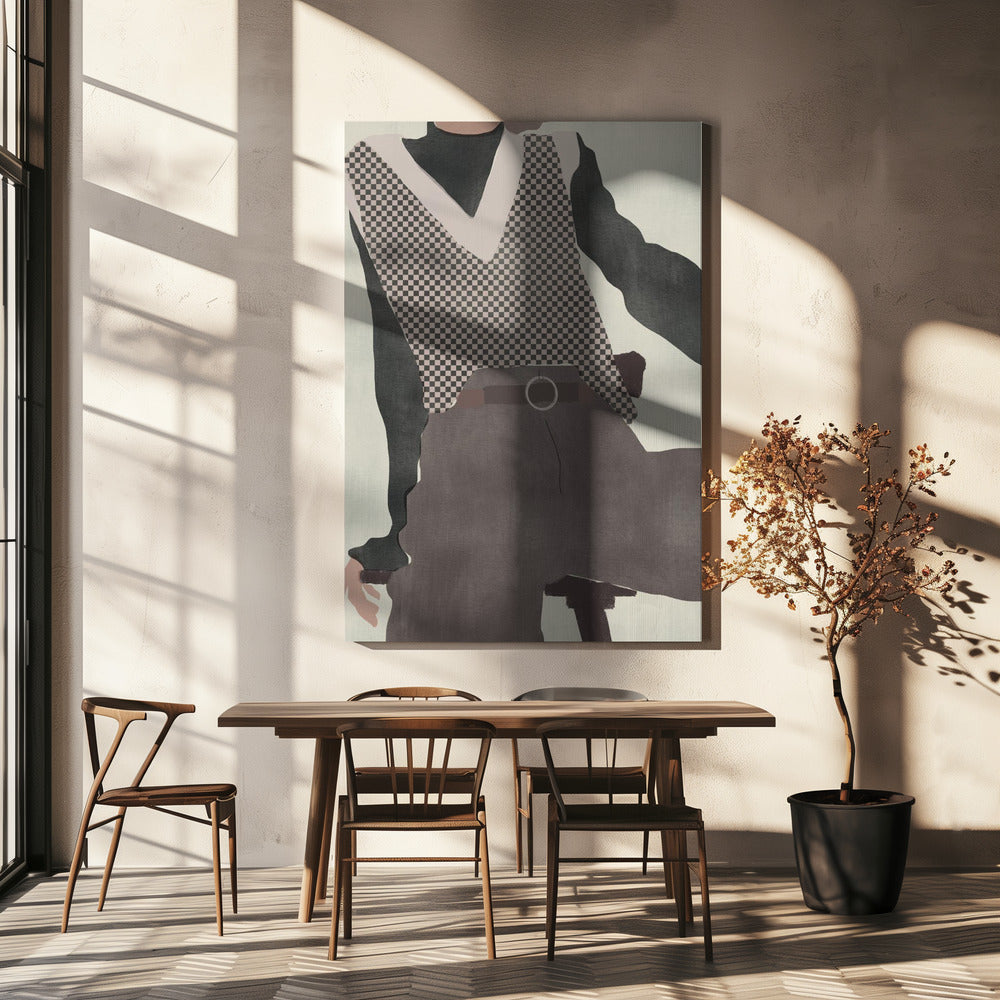 Karierte Eleganz | Leinwand