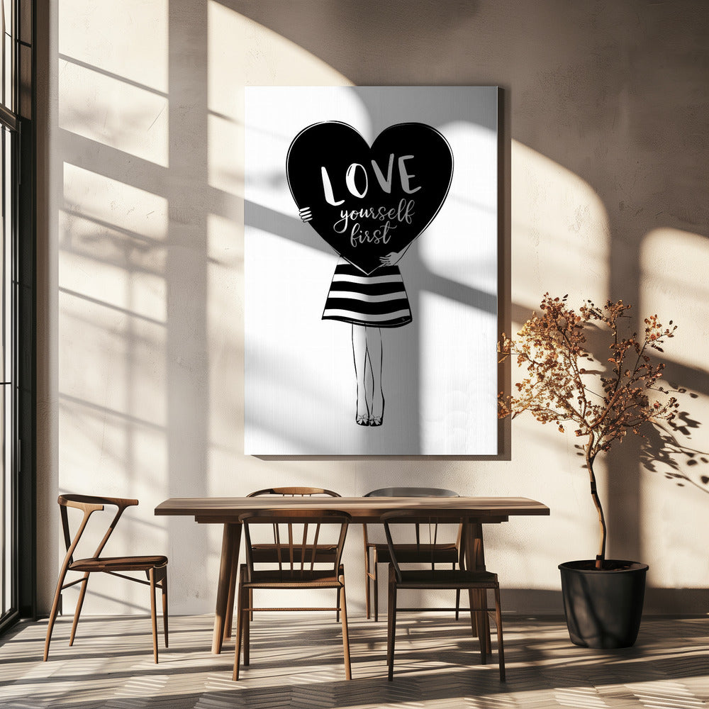 Liebe dich selbst | Leinwand