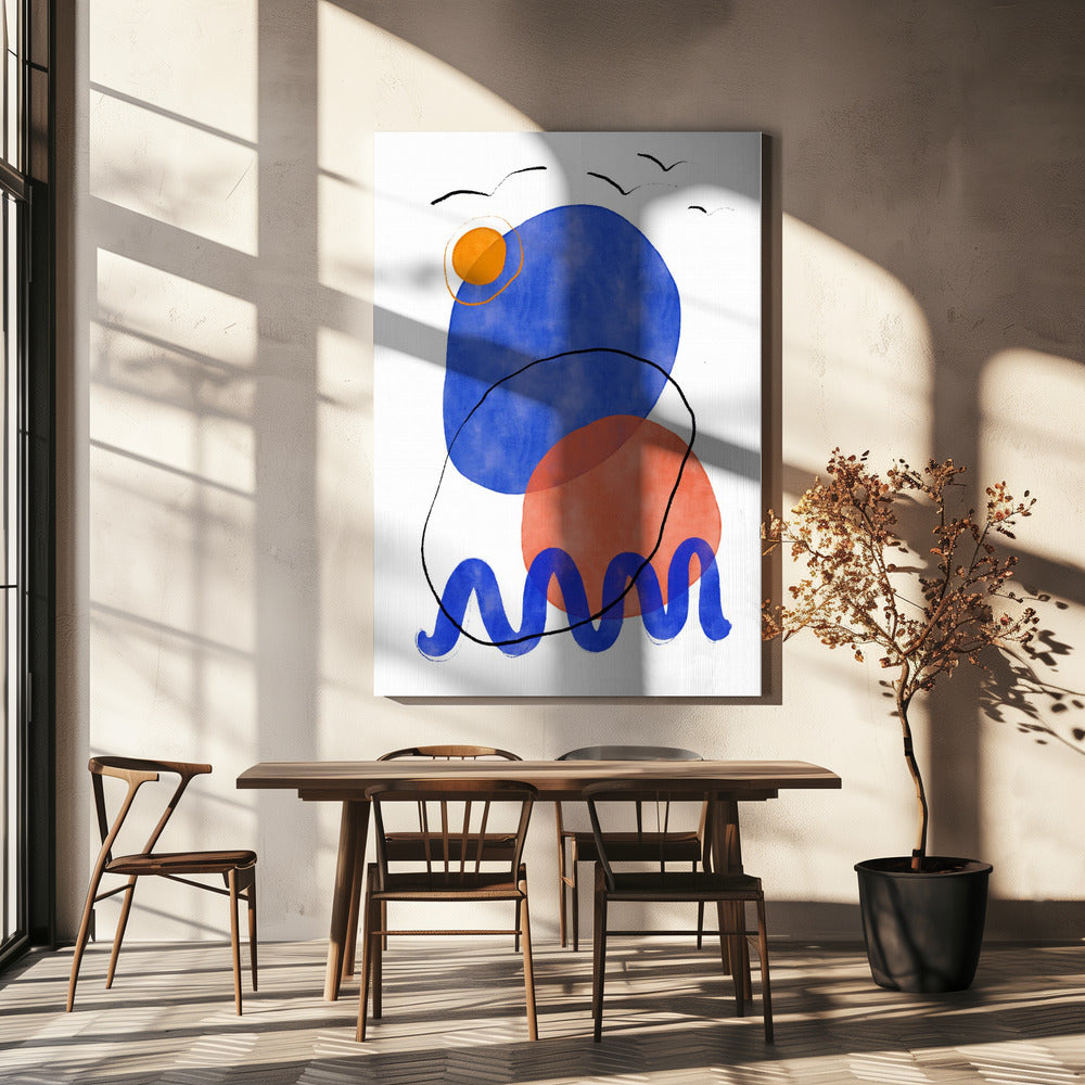 Abstrakte Einsamkeit | Leinwand