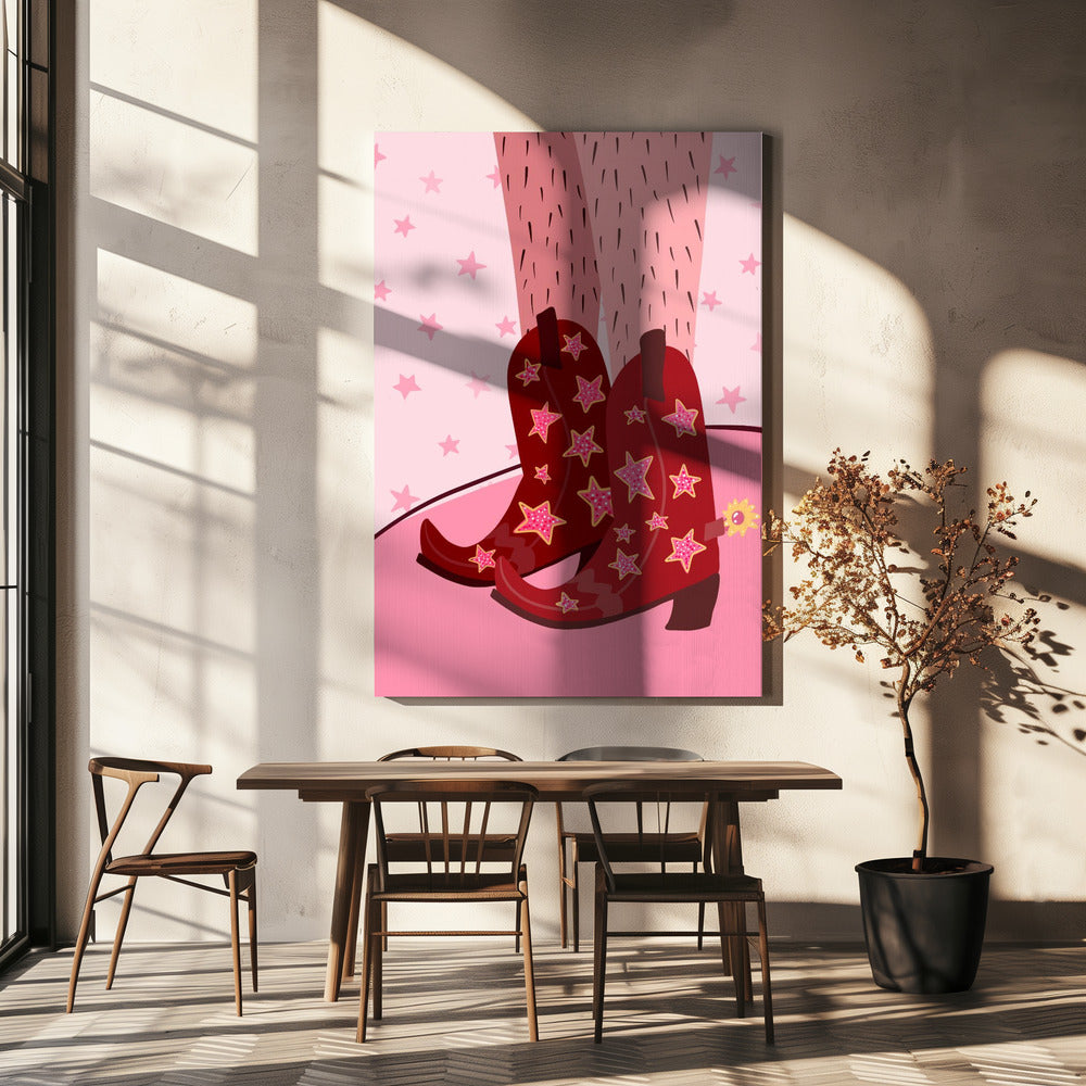 Sternenhimmel-Stiefel | Leinwand