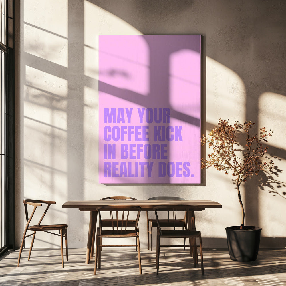 Kaffee vs. Realität | Leinwand