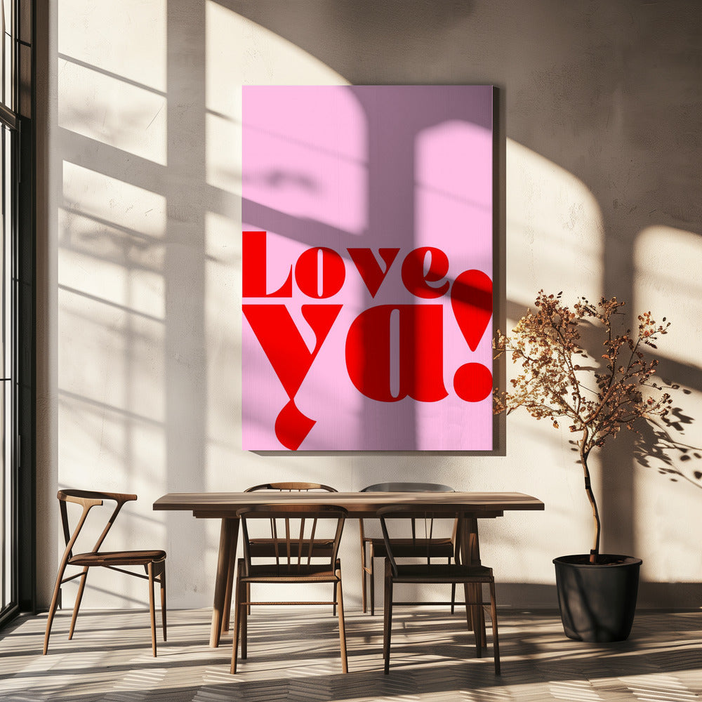 Ich liebe dich mutig | Leinwand