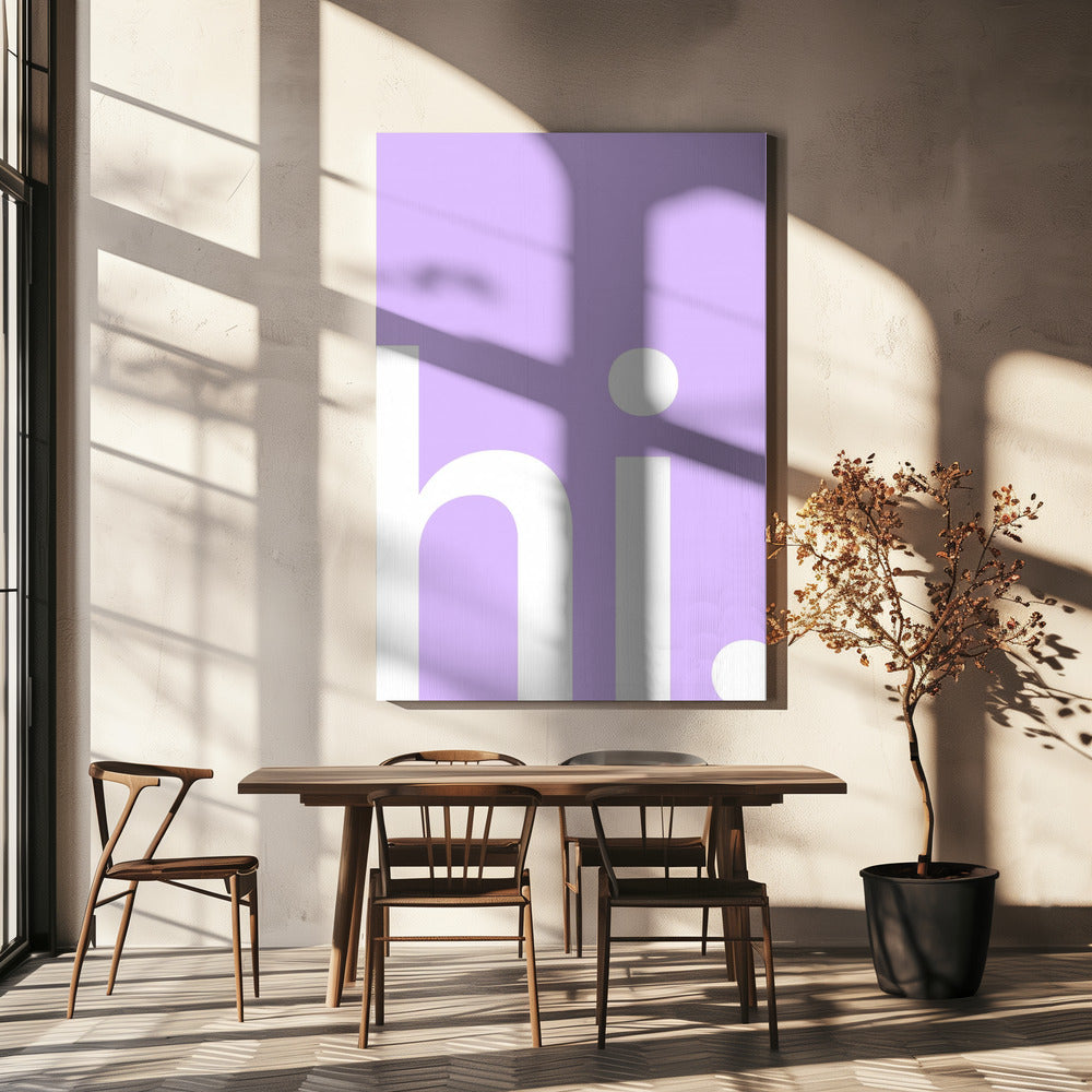 Hallo in Lavendel | Leinwand