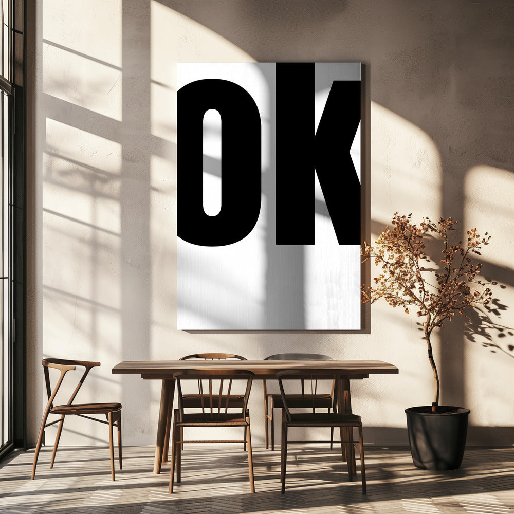 Fettgedrucktes Typografie-Statement | Leinwand