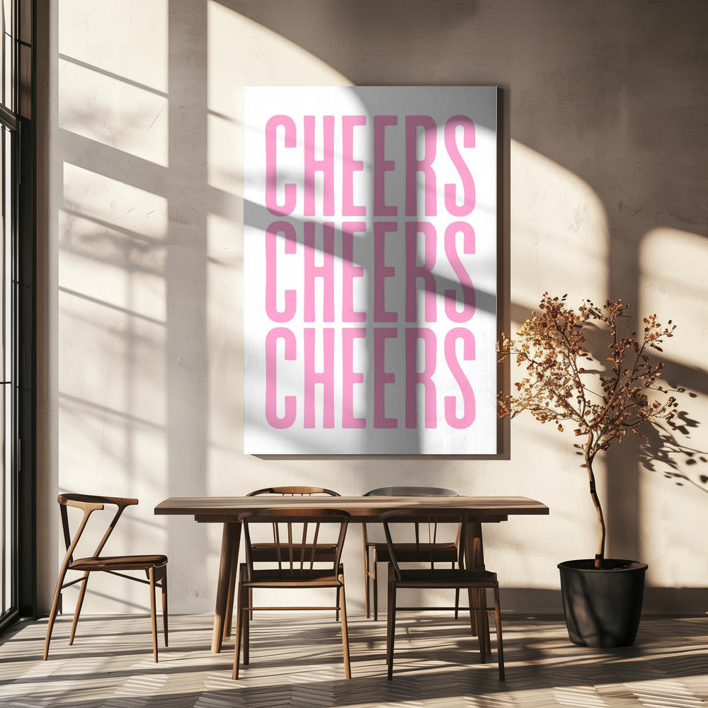Dreifaches Cheers-Display | Leinwand