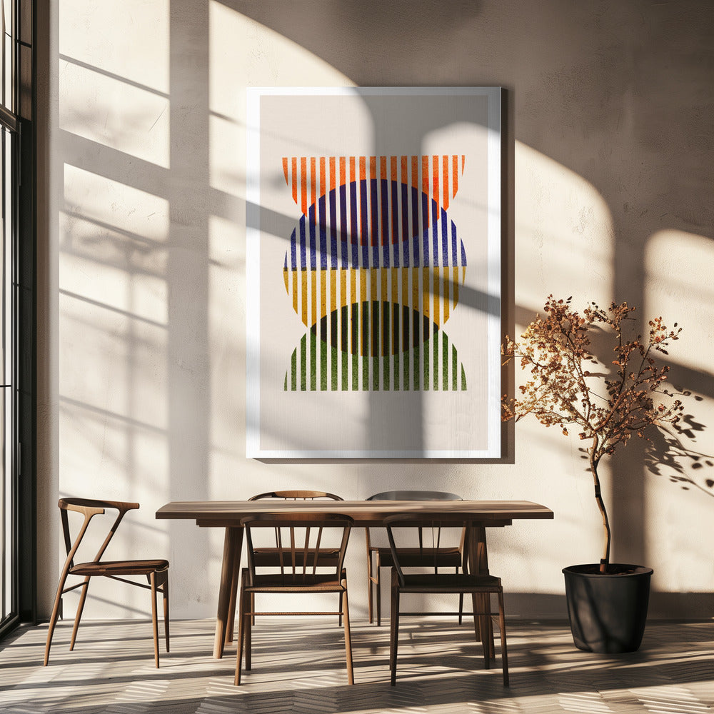 Gestreiftes Spektrum | Leinwand