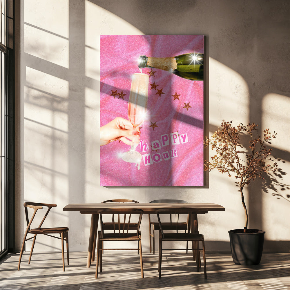 Sprudelnde Feier | Leinwand