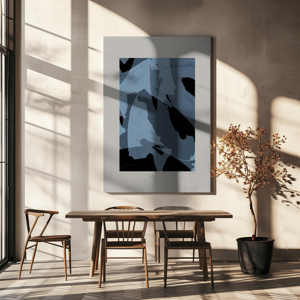 Abstrakte Pinselstriche 60Y | Leinwand