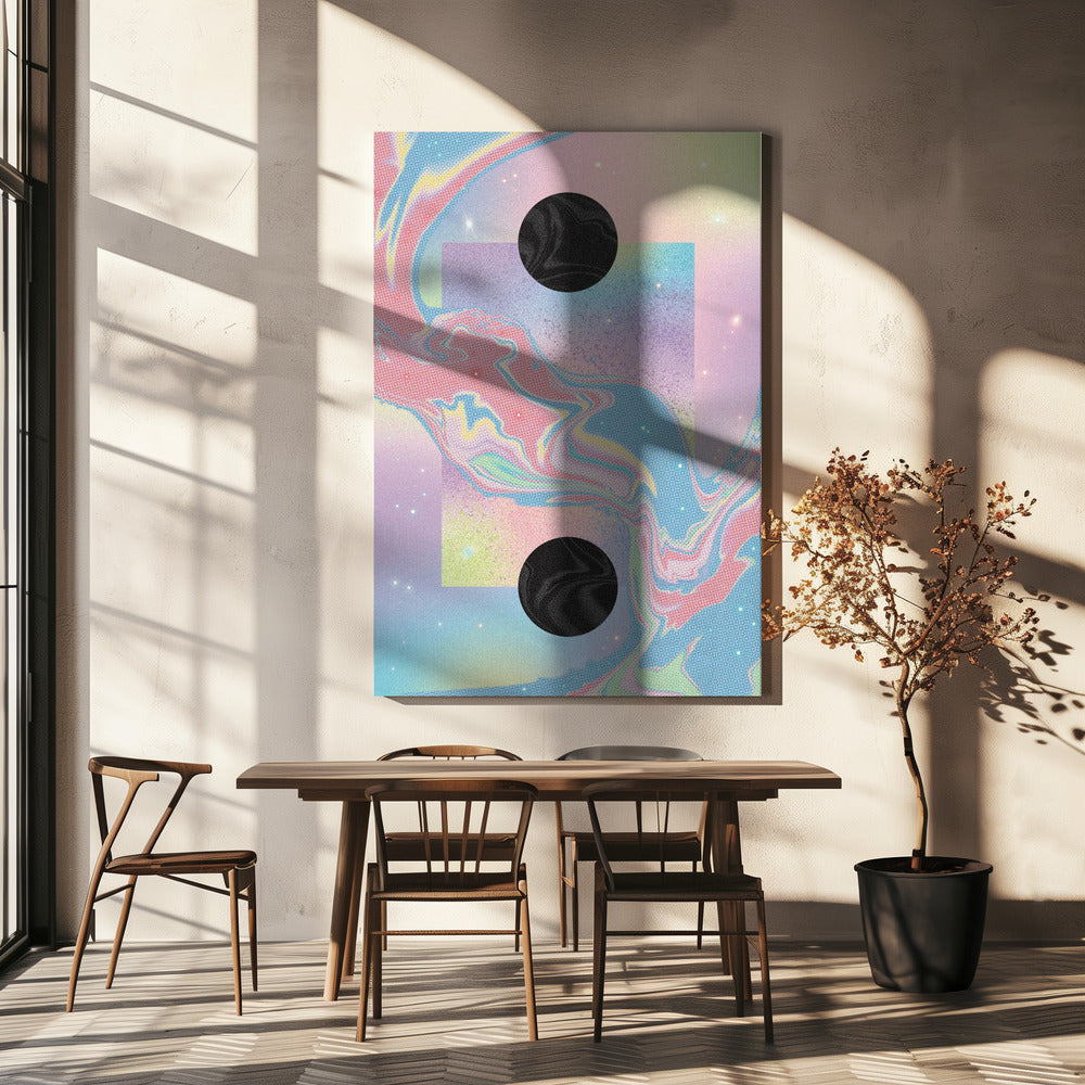 Black Hole Pastel Cosmos | Canvas