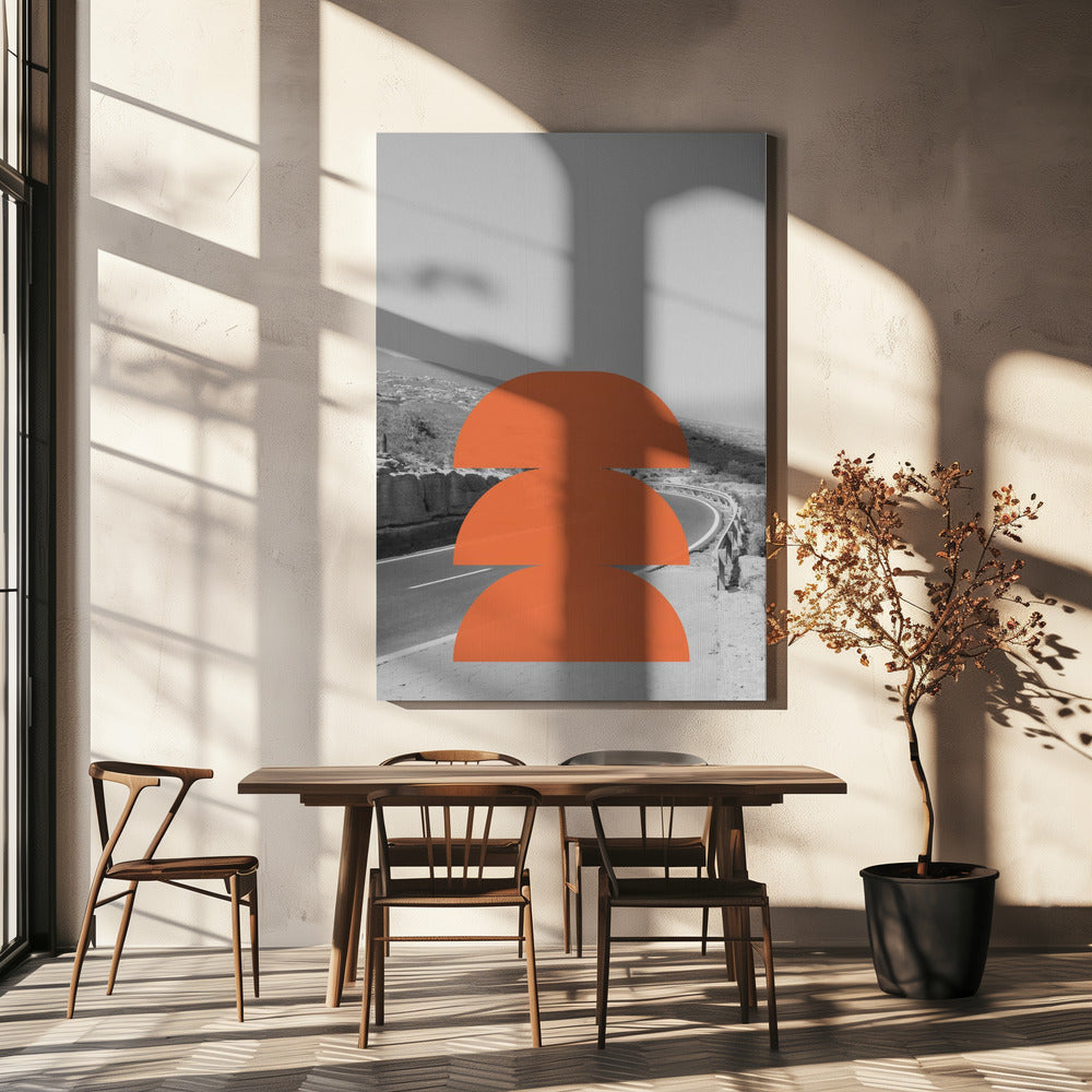 Orange Horizonte | Leinwand
